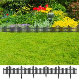 CHARMMA Lawn Edgings 17 pcs Anthracite 393.7" Polypropylene,Garden Borders & Edging-318282