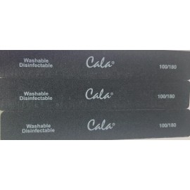 CALA JUMBO Black Nail File 100/180 REF:70126, 3 Count Washable Disinfectable