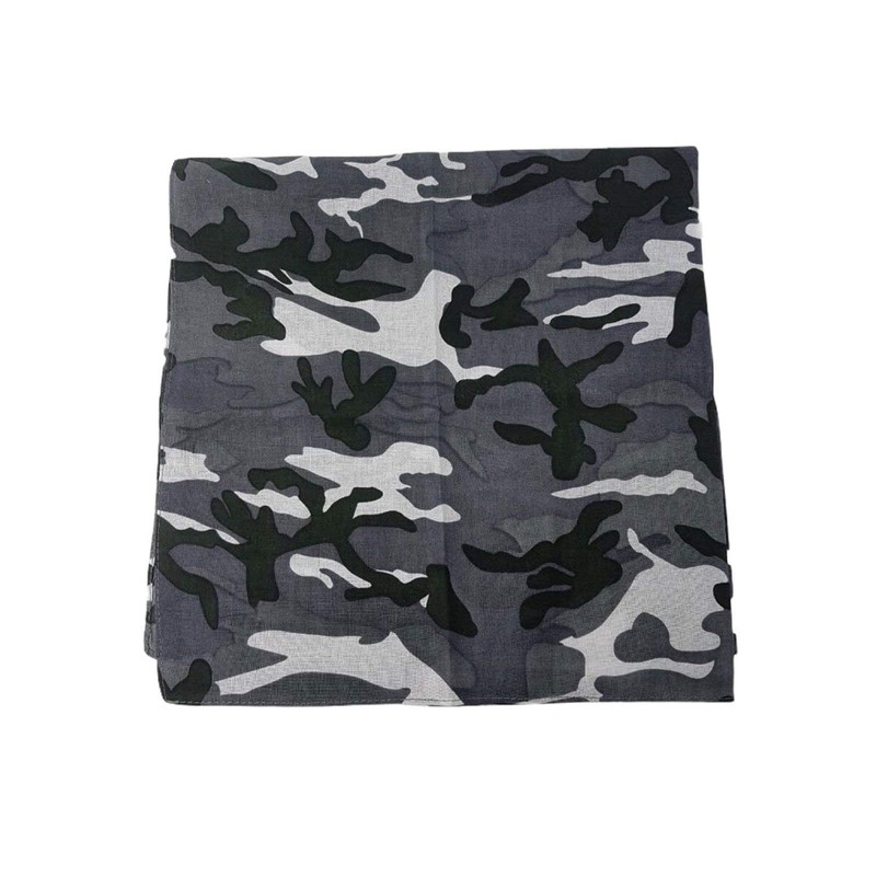 WS Accessories Cotton Bandana [Grey Camo]