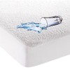 Vozbi Double Terry Towel Mattress Protector, Polycotton Mattress Protector, Waterproof