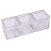 25pcs Acrylic Box Trays for 1" 25.4mm Element Cubes Clear