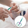 2 Pieces Cuticle Scissors, Stainless Steel Cuticle Scissors, Curved Cuticle