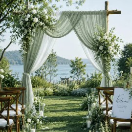 Caminos De Mesa Gasa Elegante Boho Decoración De Mesa Y Boda                                                                                          