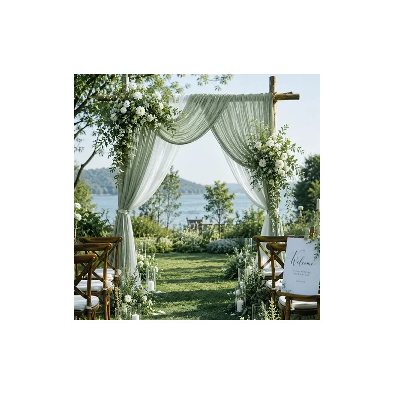 Caminos De Mesa Gasa Elegante Boho Decoración De Mesa Y