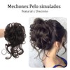 2 Piezas Extension de Cabello Moño Desordenado, Cabello Postizo Natural,