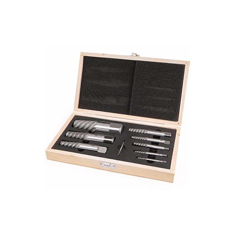 9PC JUMBO SCREW EXTRACTOR SET BOLT STUD PIPE REMOVER EZ