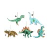 Gisela Graham Dinosaur Christmas Tree Decorations Set of 5