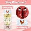 Peacoblue Shoes Stickers - Cartoon Animals 100pcs (50 Pairs) Self-Adhesive