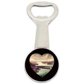 Bull Shoals Lake Arkansas Travel Souvenir Destination Heart Shape Design Magnetic Bottle Opener Single
