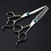 Hair Cutting Scissors, 6 Inch Professional Steel Green Gem Hair