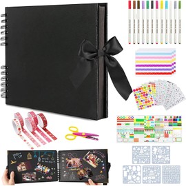 Álbum de Fotos, Álbumes de Recortes de 80 Páginas, Kit de Álbum de Recortes Hecho a Mano, Álbum de Fotos Viaje, Scrapbook, Regalos Boda Aniversario Cumpleaños Navidad Recuerdos