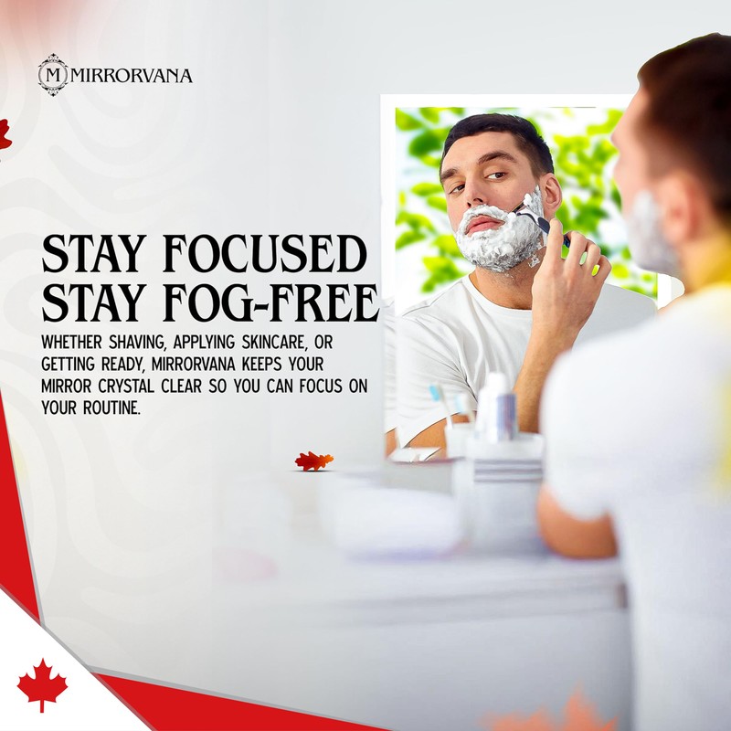 MIRRORVANA Anti Fog Spray for Shower Mirror (1 Bottle) -