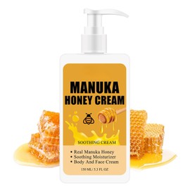Grospe Crema De Miel De Manuka, Crema Reafirmante De Miel, Loción Corporal E Hidratante Facial, Cuidado De La Piel Para Piel Seca, Arrugada Y Dañada P