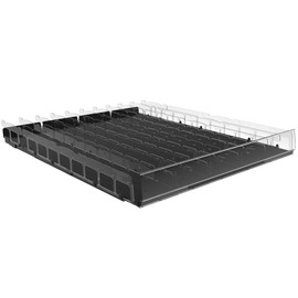 Ice-Glide Beverage Dispenser - Gravity-Fed Beverage Glide for Angled Shelves for Coolers, Commercial Refrigerators, Cold Vaults (Extended) Drink Organizer for Cans, Bottles and More