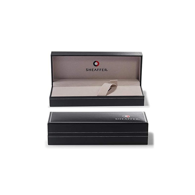 Sheaffer 100 - Refillable ballpoint pen, glossy black and chrome,