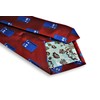 Frederick Thomas Burgundy tie with Doctor Who Tardis Phonebox design