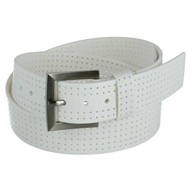 Danbury 38 MM Mens Silicone Belt, White, 36
