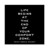 Quotable Magnet - Life begins at the end of your