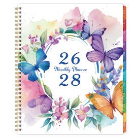 2026-2028 Monthly/Calendar Planner - 3 Year Monthly Planner 2026-2028, January 2026 - December 2028, 9" x 11", 36- Month Calendar with Colorful Tabs, Inner Pocket
