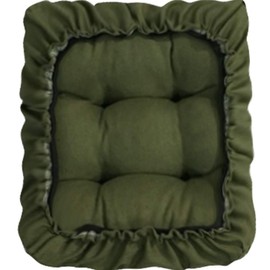 TINTON LIFE Padded Rectangle Bar Stool Cover Cushion with Elastic Fabric Satori Stool Seat Cushion for Metal Wooden Bench 12"x16" Oval Green