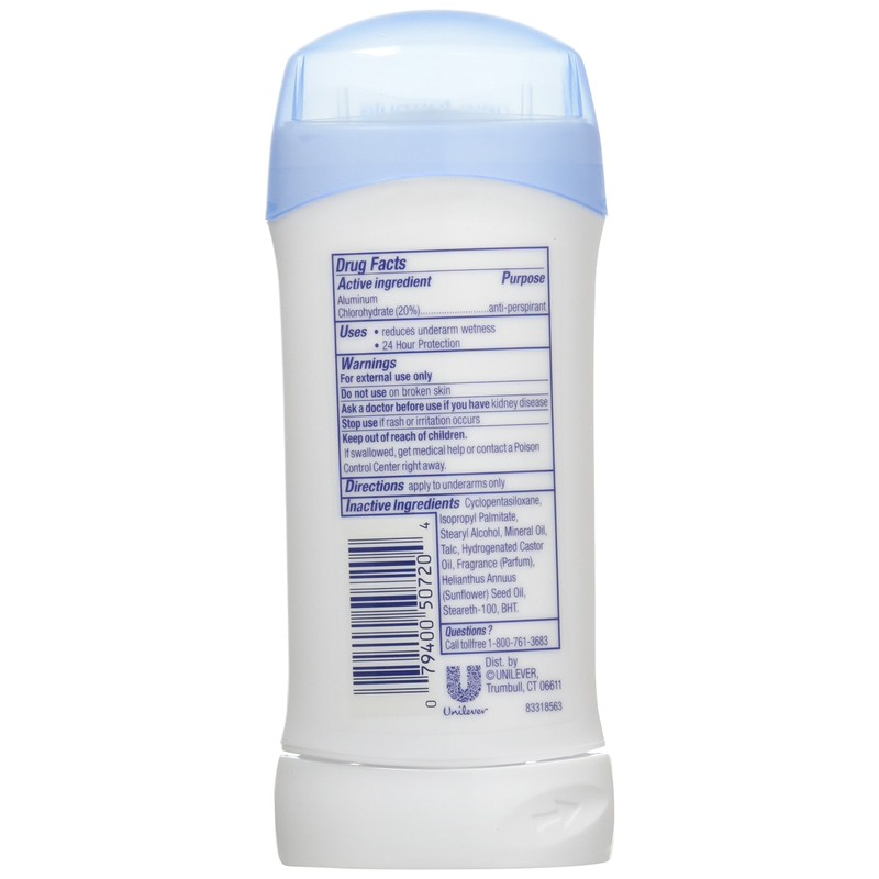 Dove Deodorant 2.6 Ounce Invisible Solid Powder (76ml) (6 Pack)