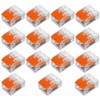 15 Pcs Automatic Terminals Cable Connection Terminal Block Electrical Terminals