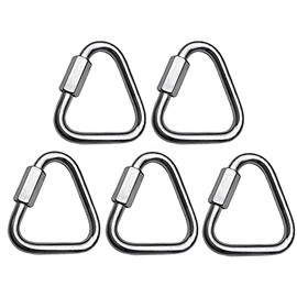 MarineNow 316 Stainless Steel Delta Quick Link Marine Grade Triangle Choose Size and Quantity (05-Pack, 05 mm (3/16"))