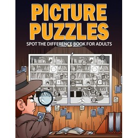 Picture Puzzles: Spot the Difference Book for Adults