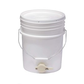 Little Giant® Plastic Honey Bucket with Gate | Beekeeping Supplies | Honey Extractor Equipment | Assembled in USA | 5 Gallon