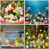 52Pcs Luminous Mini Resin Animals 52 Styles Miniature Glow in