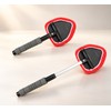 Telescopic Microfiber Windshield Cleaning Tool with Reusable Pad and Replacement