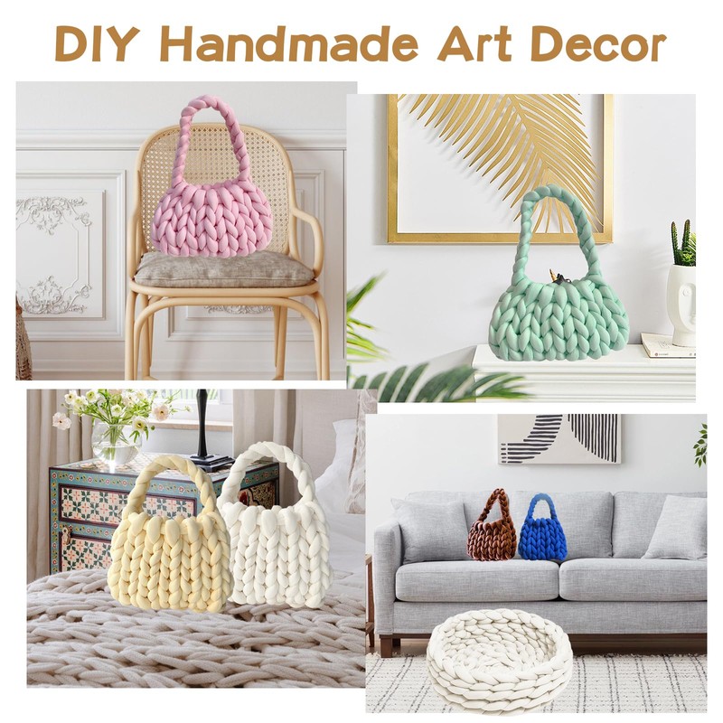 CAIJ Bulky Arm Knitting Wool 500 g Thick Wool Yarn