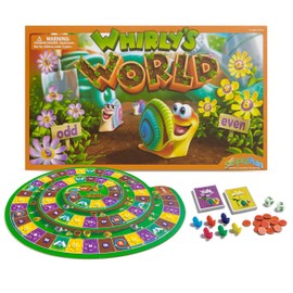 SimplyFun Whirly’s World - Educational Board Game for Kids - Math Game to Teach Concept of Even & Odds - 2-6 Players, Ages 6 & Up