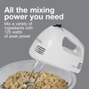 Hamilton-Beach Proctor Silex 62515PS 5-Speed Easy Mix Hand Mixer, White