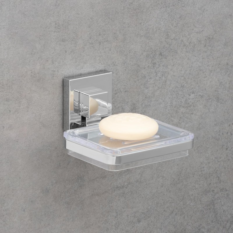 WENKO Vacuum-Loc® Seifenablage Quadro Edelstahl