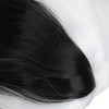 Black and White Short Wavy Wig Women Cosplay Party Shoulder