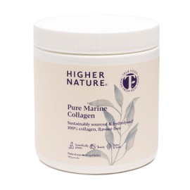 Higher Nature Pure Marine Collagen Powder 185g - True Food® Formula - 100% Hydrolysed Collagen Powder for Skin Hydration, Elasticity, and Muscle Recovery - Collagen Supplements for Women and Men