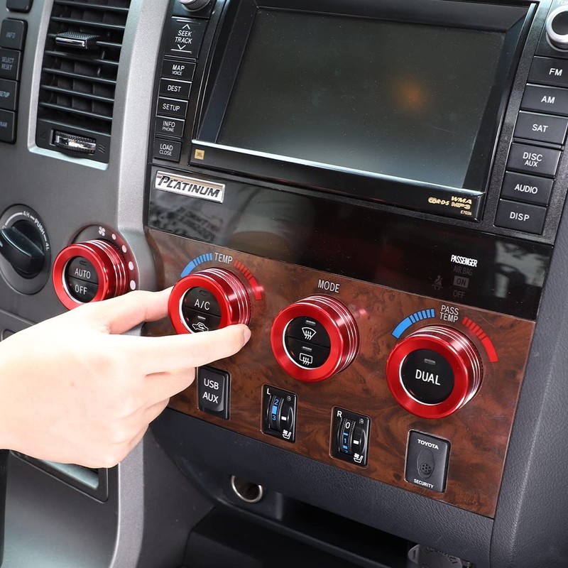 Car Centre Console Air Conditioner Switch Button Knob Cover Compatible