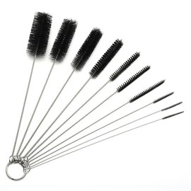 URAQT Cup Brush 細口 Jar Cleaning Brush Nylon rongutyu-buburasi Set of 10 