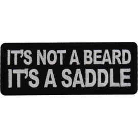 Ivamis It's a Beard it's a Saddle Patch- 4x1.5 inch - P7729