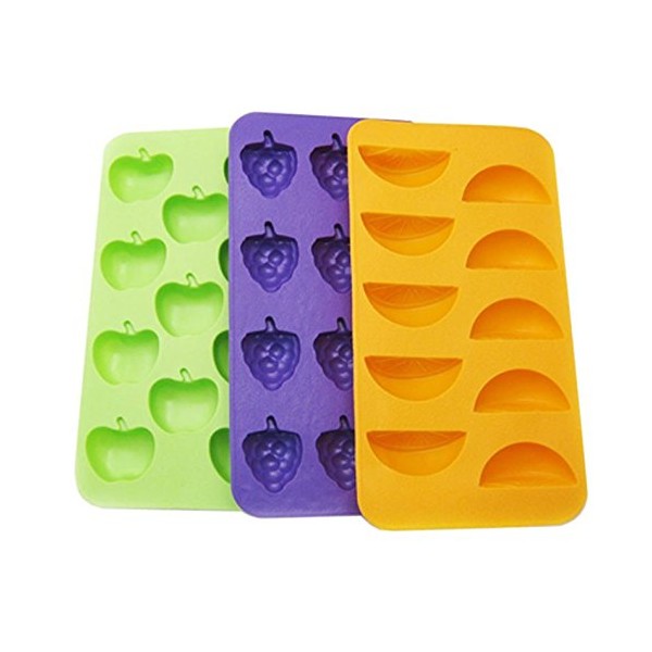 Fruits Grapes Apples Oranges Ice Tray for Parties