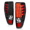 AmeriLite for 2004-2012 Colorado/Canyon LED Pure Black Replacement Tail Lights