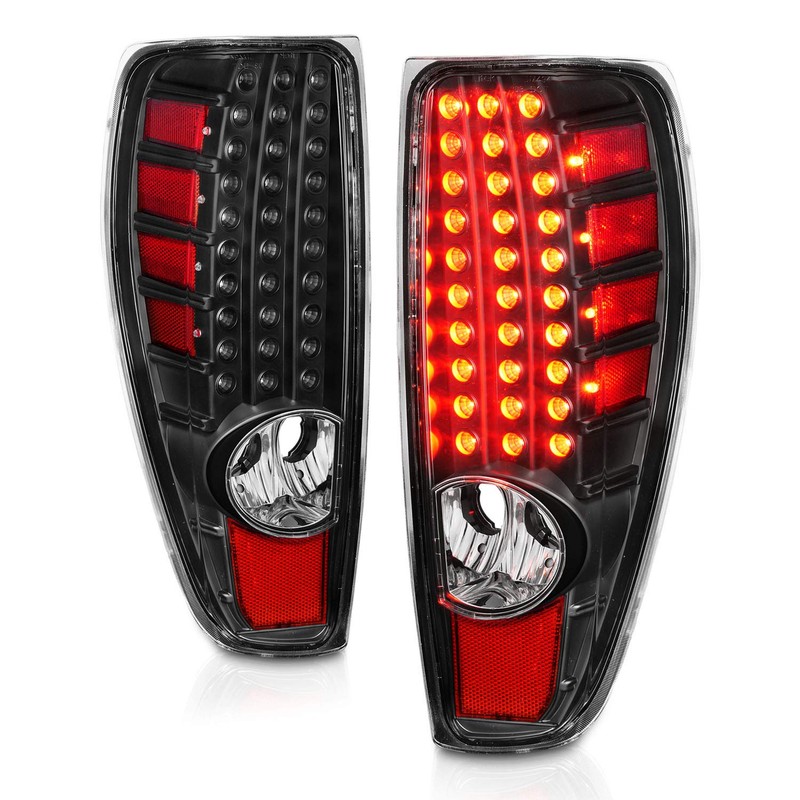 AmeriLite for 2004-2012 Colorado/Canyon LED Pure Black Replacement Tail Lights