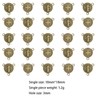 lulucross 50pcs Small Saint Benedict Round Center Medal Catholic Religious