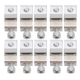 10 Pcs Standard Solar Grounding Lugs Solar Panel Ground Wire Clamps Solar Module Bracket Accessories