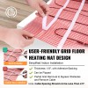 Electric Radiant In-Floor Heating Mat 20 Sq Ft Plastic 1000W