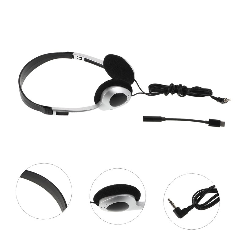 jojofuny Comfortable Retro Wired Headphones for Boy Girl Compatible Computers