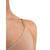 Capezio Women's Seamless Clear Back Bra With Transition Straps, Nude,