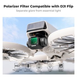 K&F Concept PL Filter for DJI Flip, Polarizer Anti-Glare Filter, Top HD Optical Glass with Multi-Coated Filter, Reduce Glare and Reflections