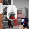 2.5in 1080P 13LED WiFi PTZ Dome Security Camera Outdoor IP65